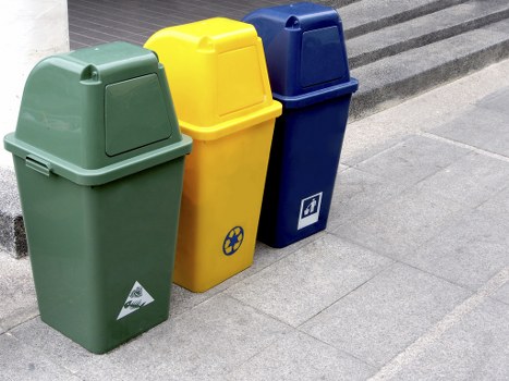Knightsbridge area with waste management symbol