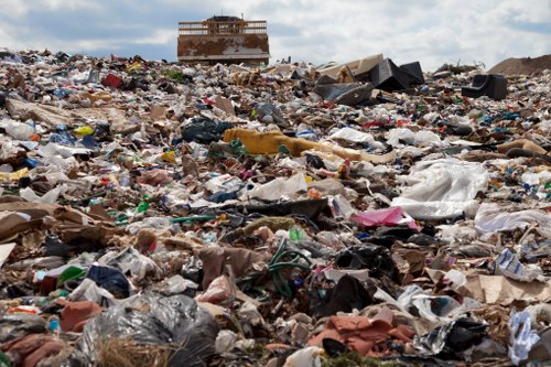 Recycling construction materials at a Knightsbridge site